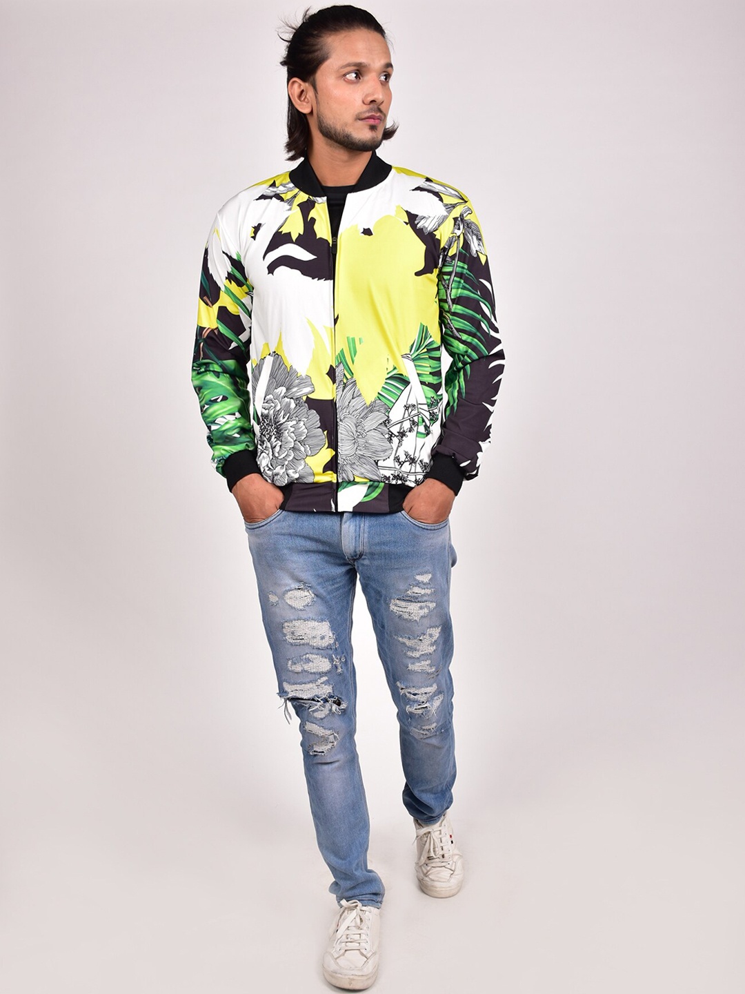 

Rajoria Instyle Men Lightweight Dry-Fit Bomber Jacket, Black