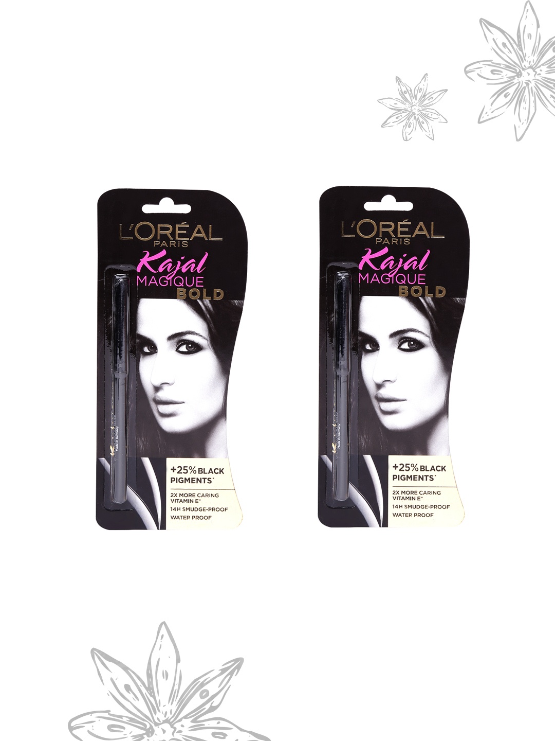 

LOreal Paris Set of 2 Magique Bold Kajals, Black