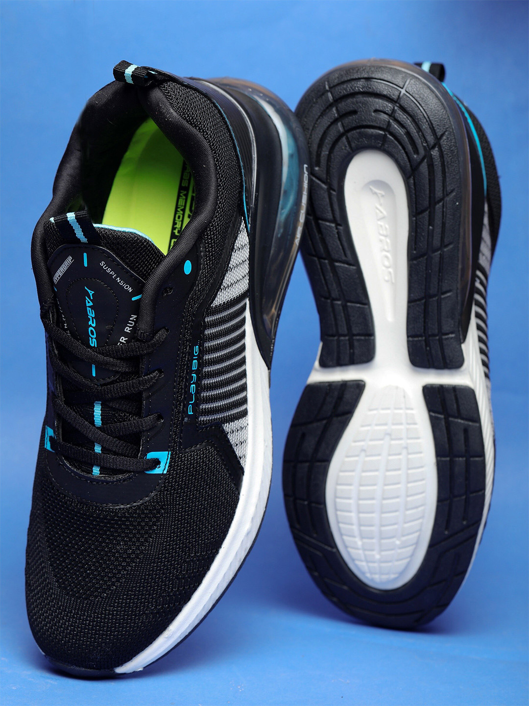 

ABROS Men Thor Running Sports Shoes, Black