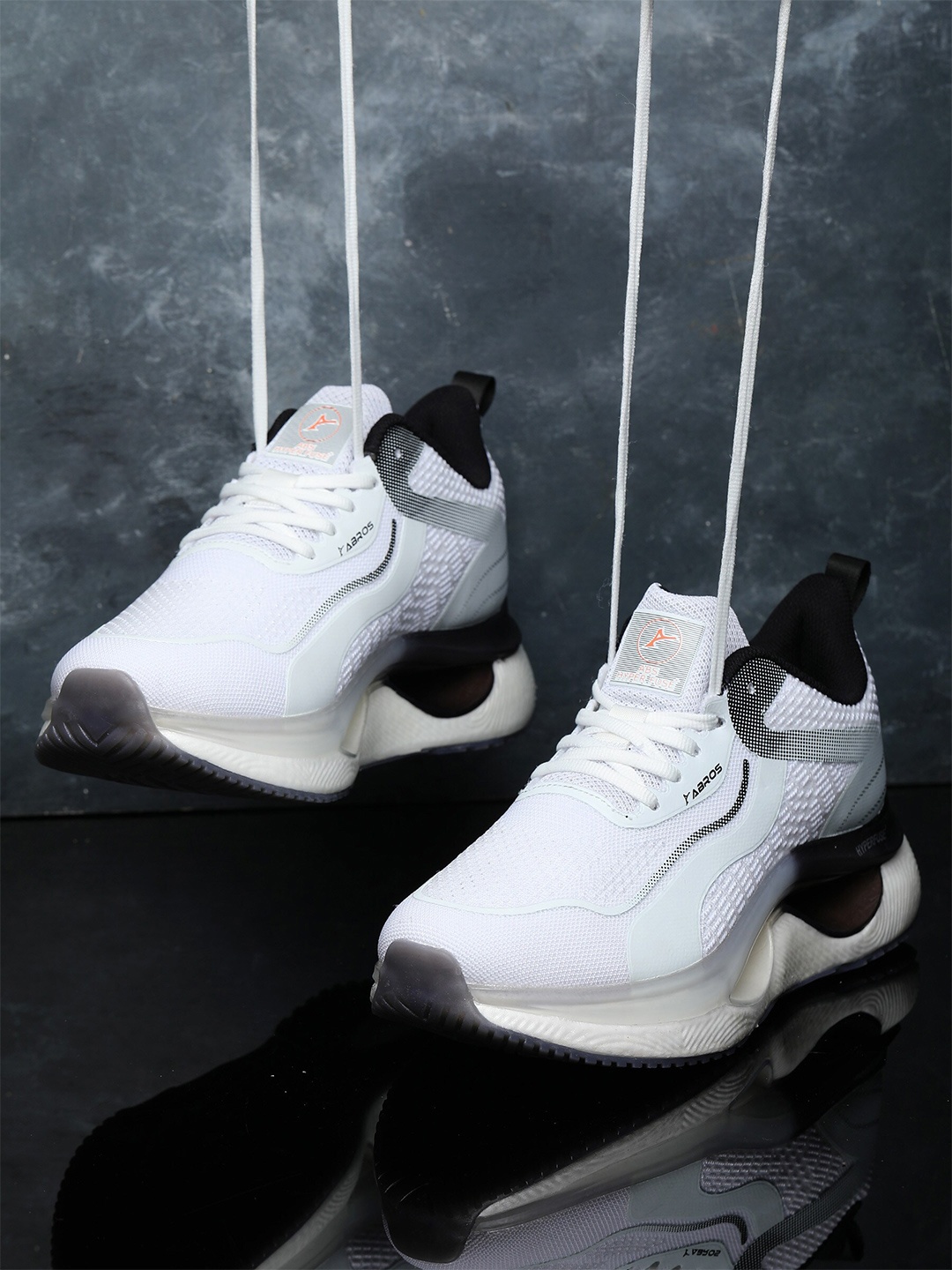 

ABROS Men Tylor Hyperfuse Running Shoes, Off white