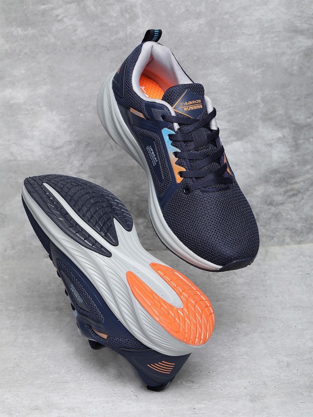 

ABROS Men Alex Running Sports Shoes, Navy blue