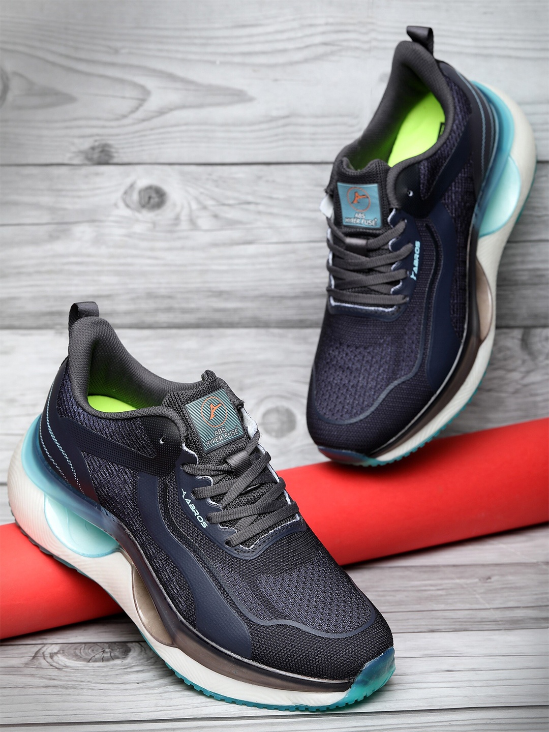 

ABROS Men Tylor Hyperfuse Running Shoes, Charcoal