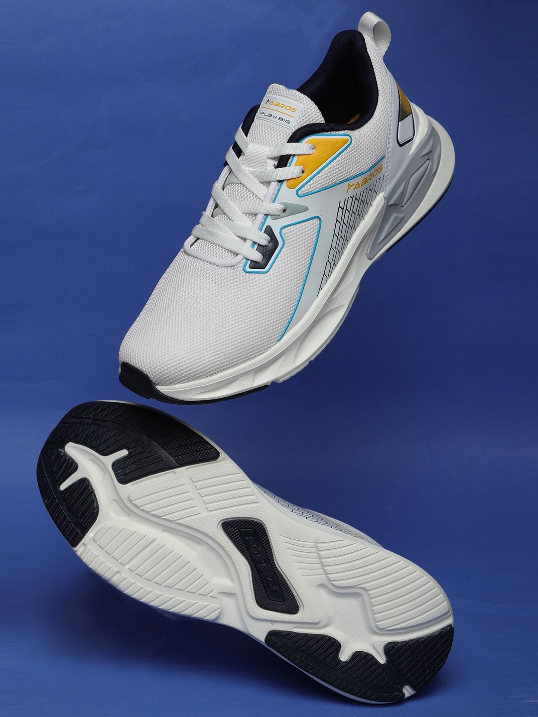

ABROS Men Manchester Running Sports Shoes, Off white