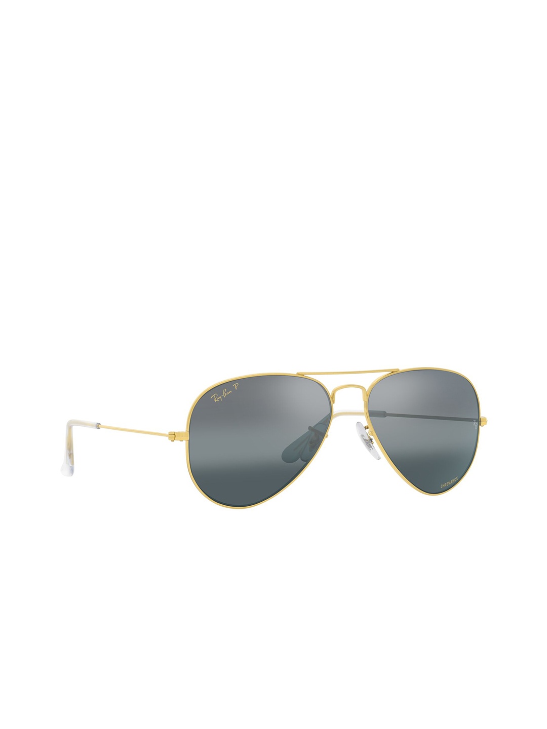 

RAY-BAN Unisex Polarized Blue Lens Pilot Sunglasses - 0RB30259196G658, Gold