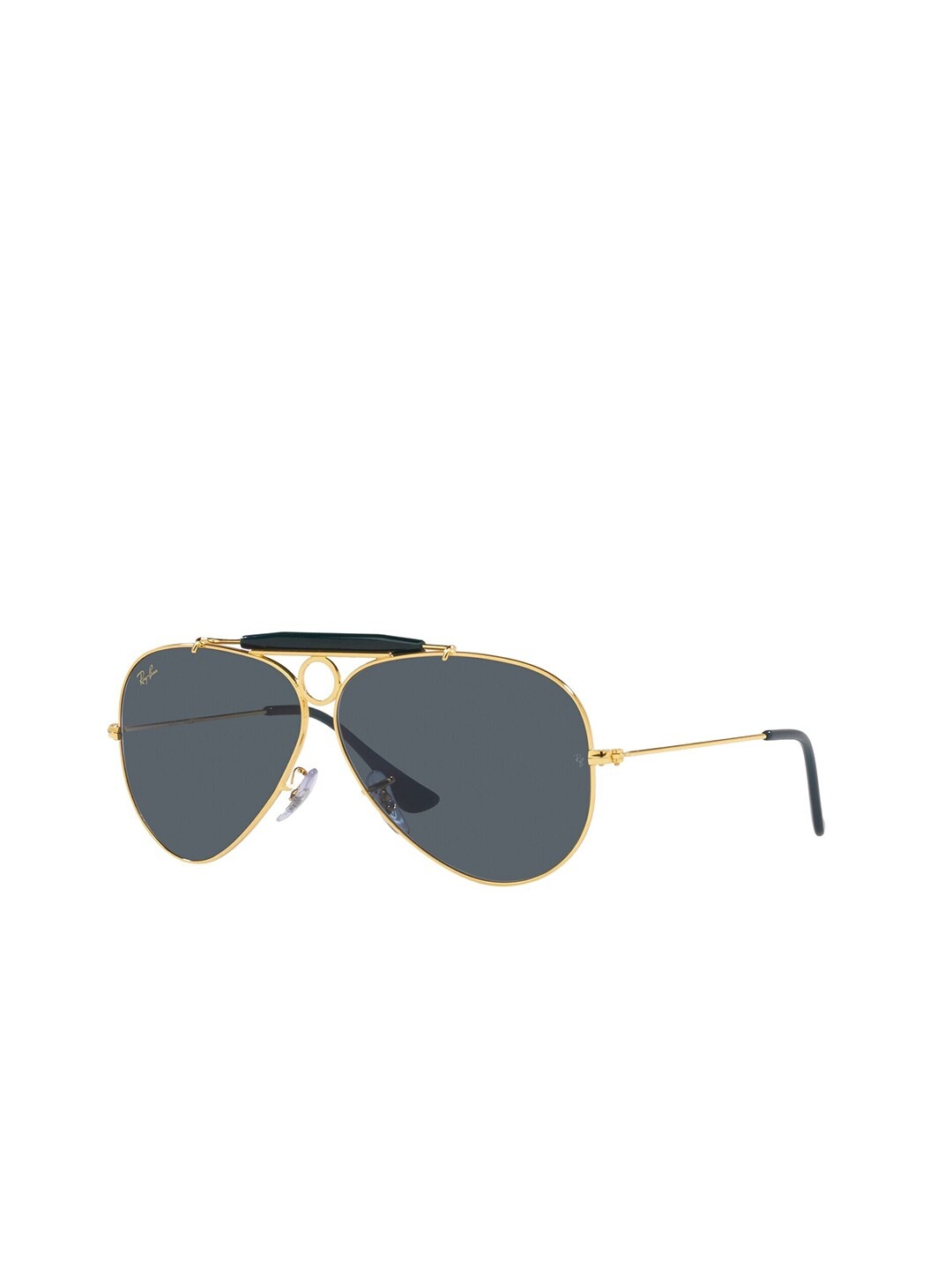 

Ray-Ban Unisex Aviator Sunglasses with UV Protected Lens 8056597665285, Gold