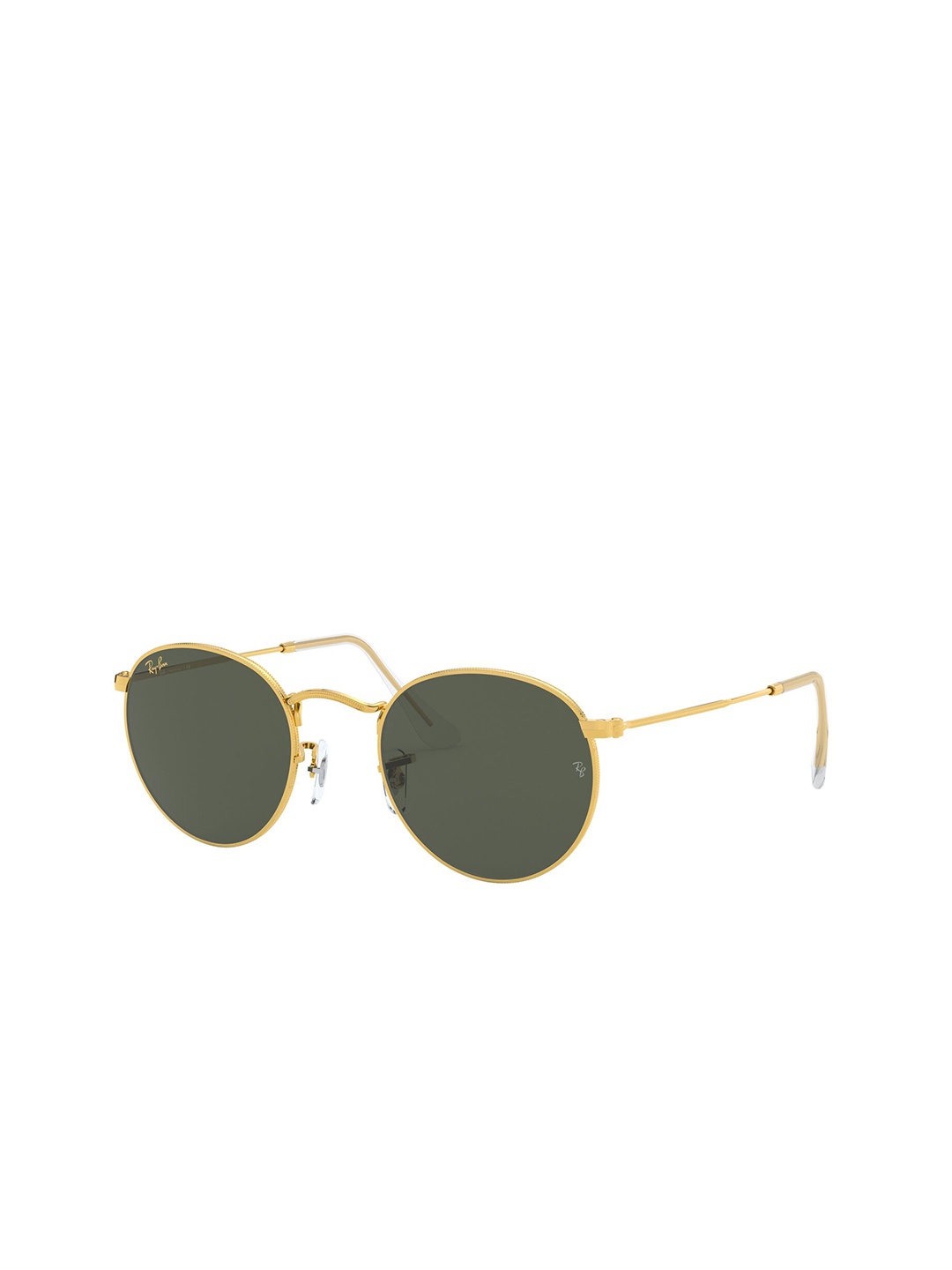 

RAY-BAN Men UV Protected Green Lens Round Sunglasses - 0RB344791963147, Gold