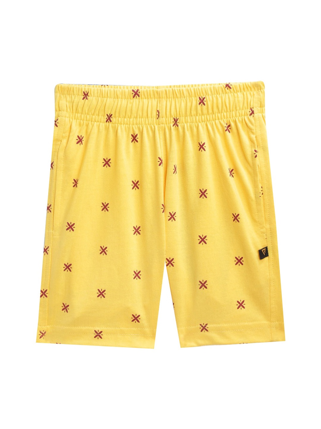 

PROTEENS Girls Cotton Conversational Printed Shorts, Yellow