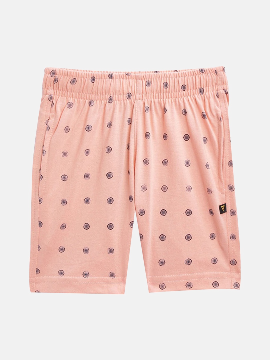 

PROTEENS Girls Printed Cotton Regular Fit Shorts, Peach