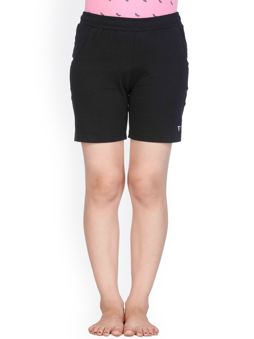 

PROTEENS Girls Cotton Shorts, Black