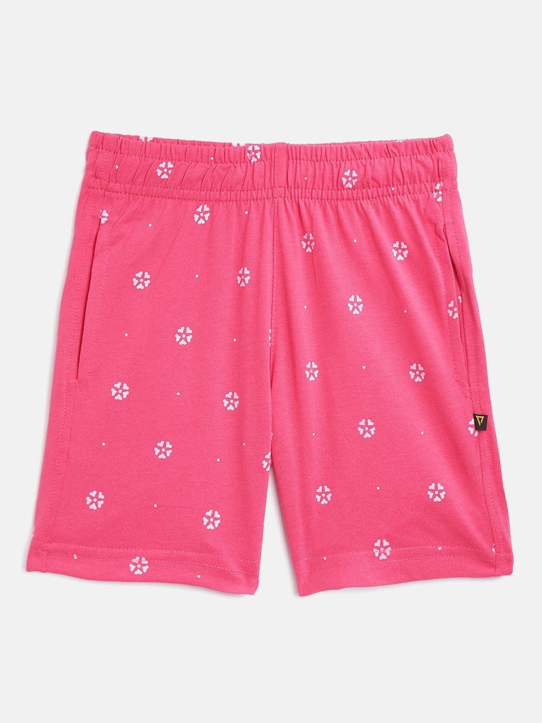 

PROTEENS Girls Printed Cotton Regular Fit Shorts, Pink