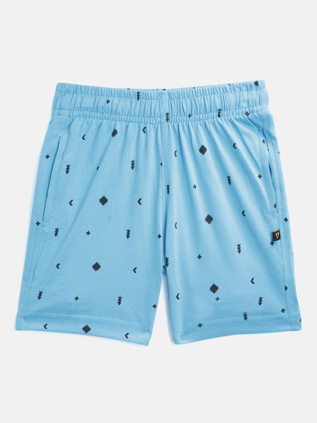 

PROTEENS Girls Printed Cotton Regular Fit Shorts, Turquoise blue