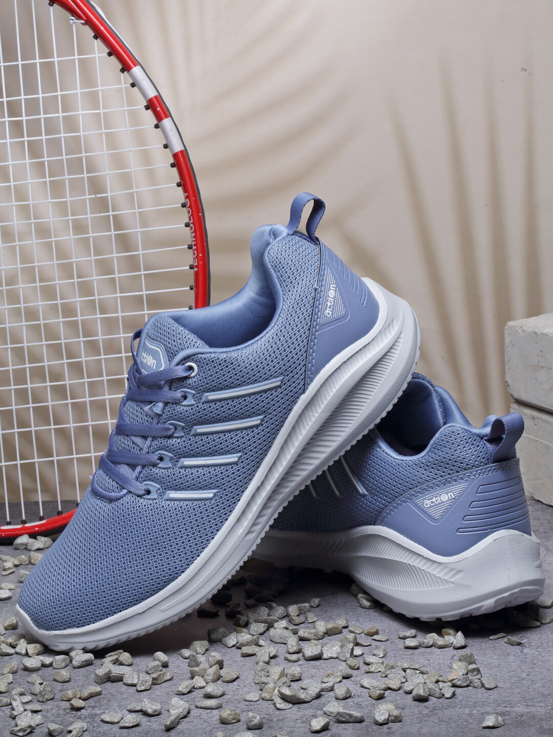 

Action Men Mesh Running Non-Marking Sports Shoes, Blue