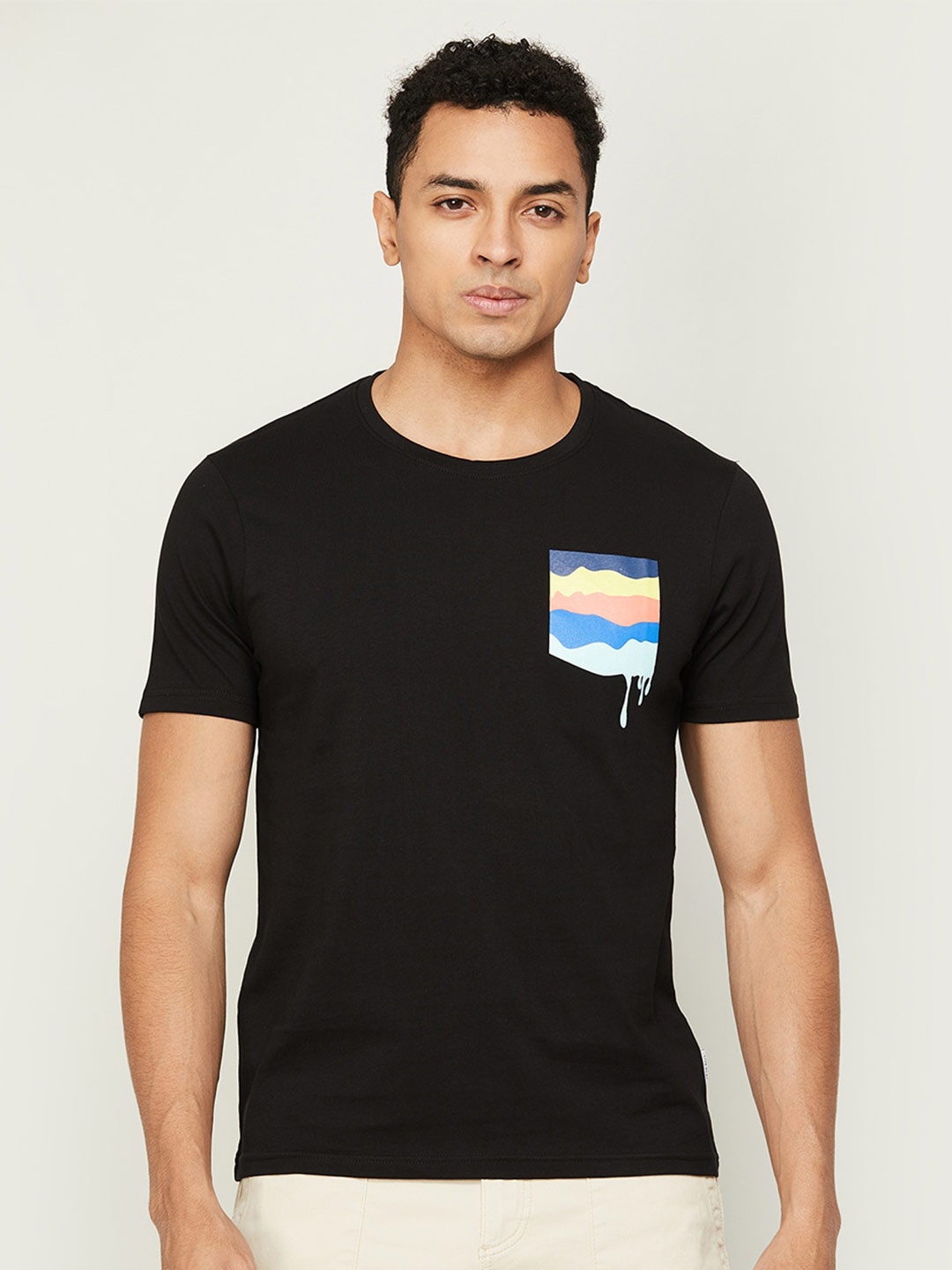 

Fame Forever by Lifestyle Men Printed Cotton T-shirt, Black