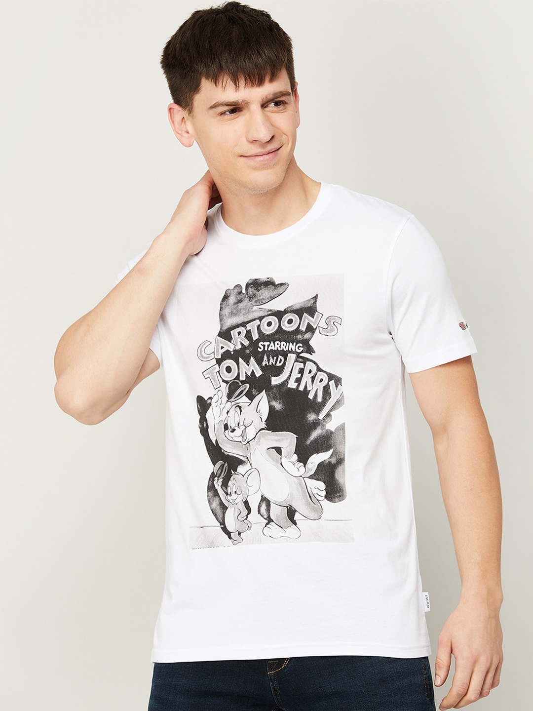

Fame Forever by Lifestyle Men Printed Cotton T-shirt, White
