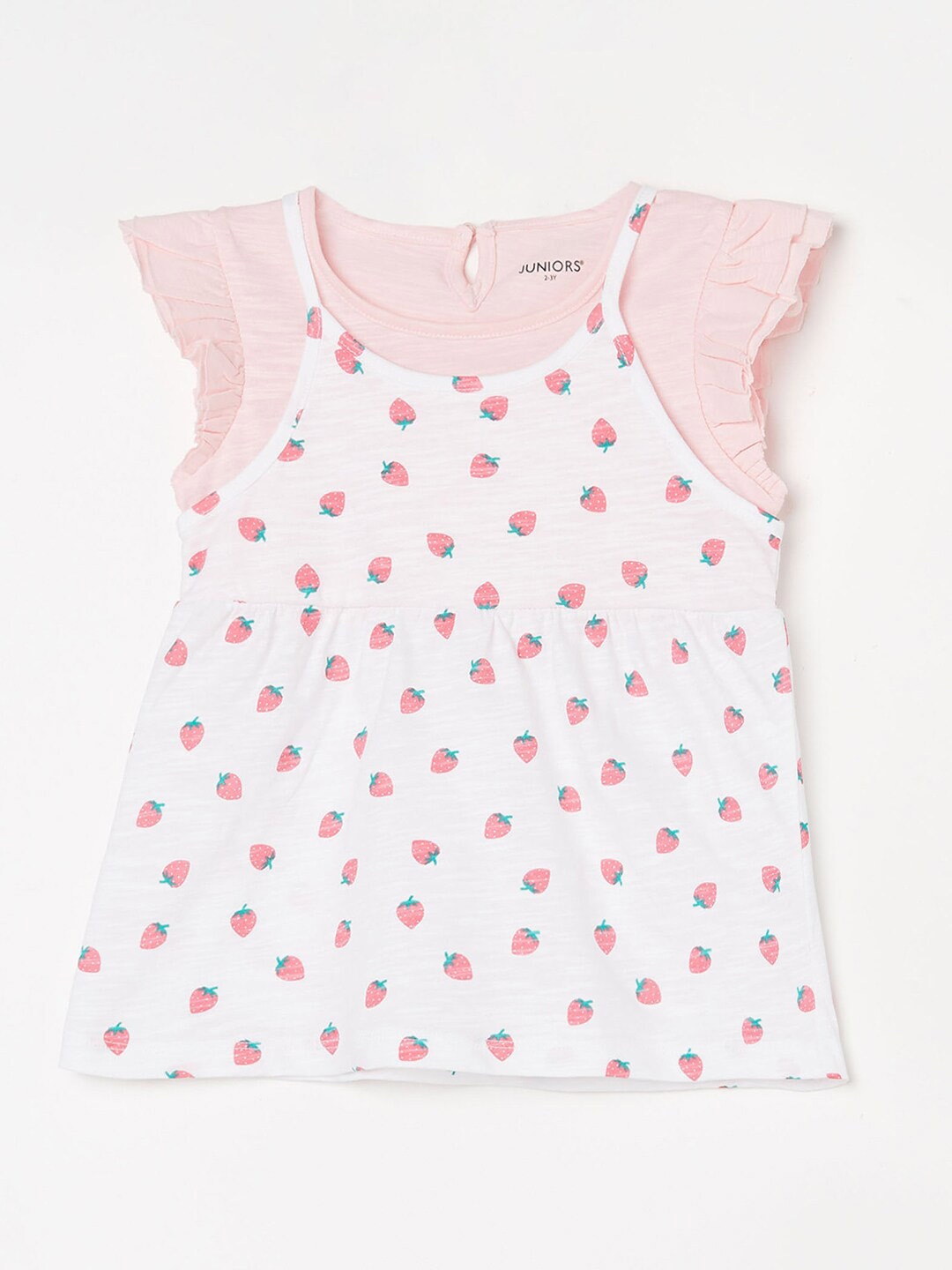 

Juniors by Lifestyle Girls Conversational Printed Cotton Dresses, White
