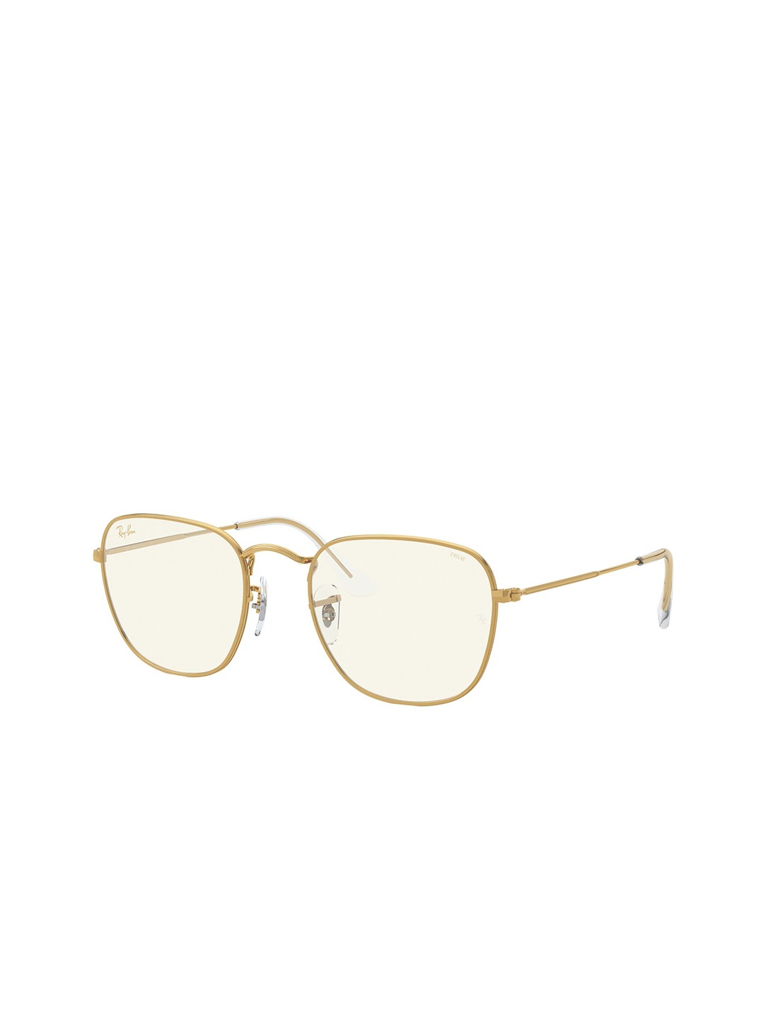 

RAY-BAN Unisex Photocromic Grey Lens Square Sunglasses - 0RB38579196BL51, Gold