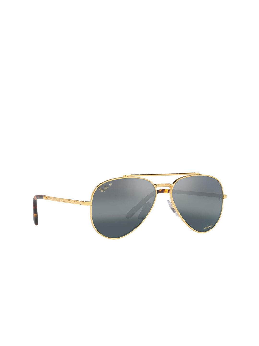 

RAY-BAN Unisex Polarized Blue Lens Pilot Sunglasses - 0RB36259196G658, Gold