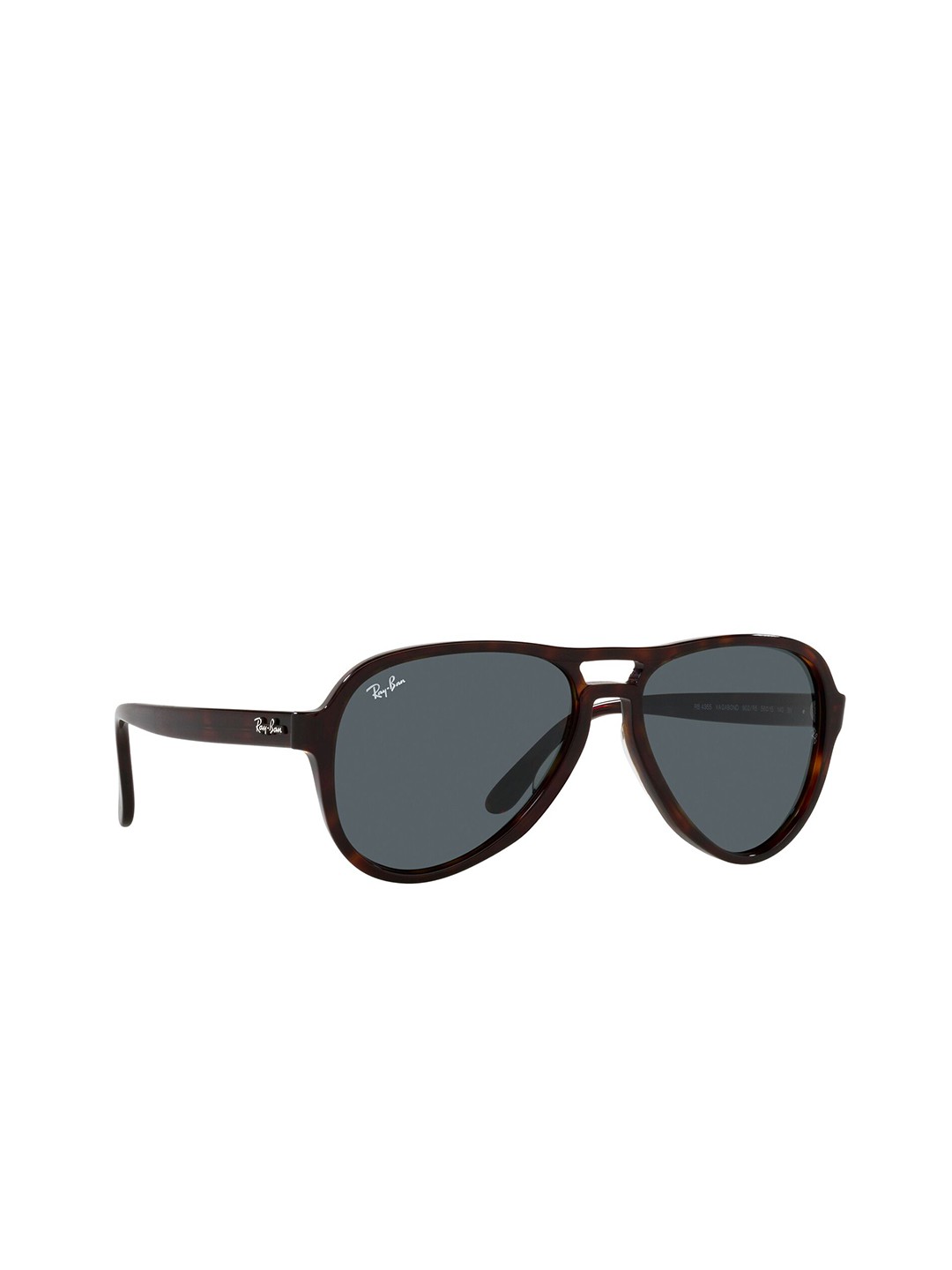 

RAY-BAN Unisex UV Protected Blue Lens Pilot Sunglasses - 0RB4355902/R558, Brown