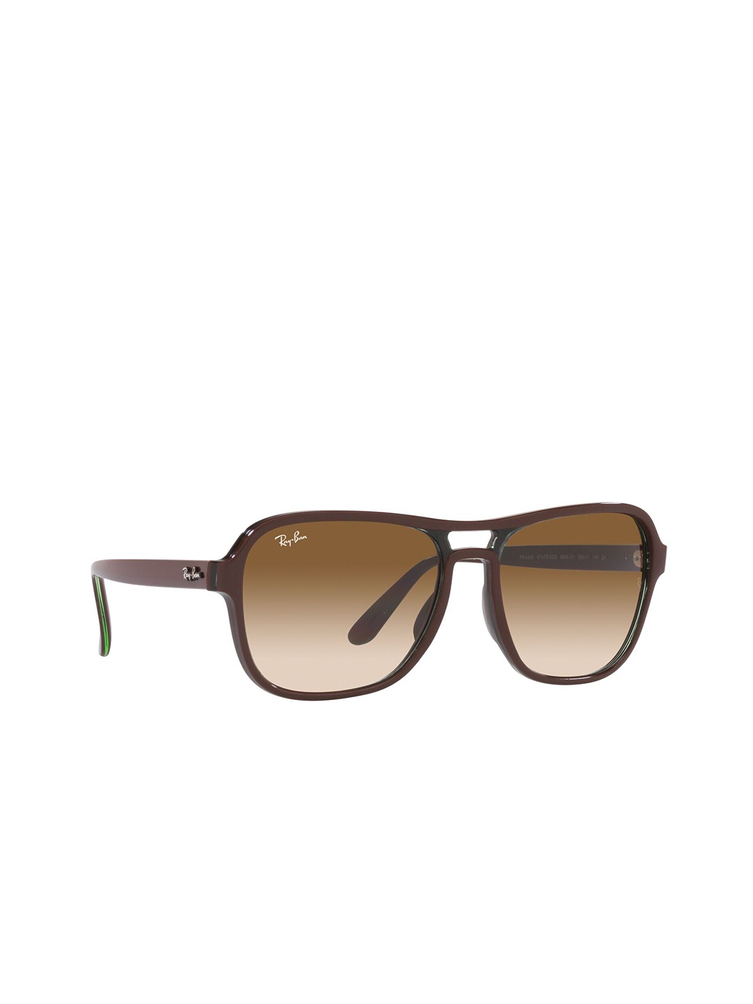 

Ray-Ban Unisex Gradient Brown Lens Square Sunglasses - 0RB435666045158