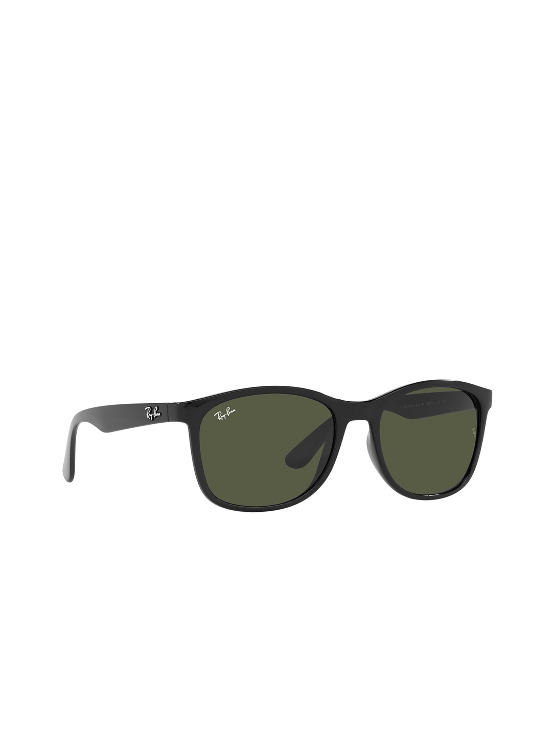 

Ray-Ban Unisex UV Protected Green Lens Square Sunglasses - 0RB4374601/3156, Black