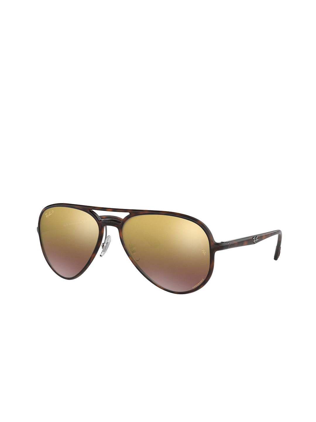 

RAY-BAN Unisex Polarized Lens Pilot Sunglasses - 0RB4320CH710/6B58, Brown
