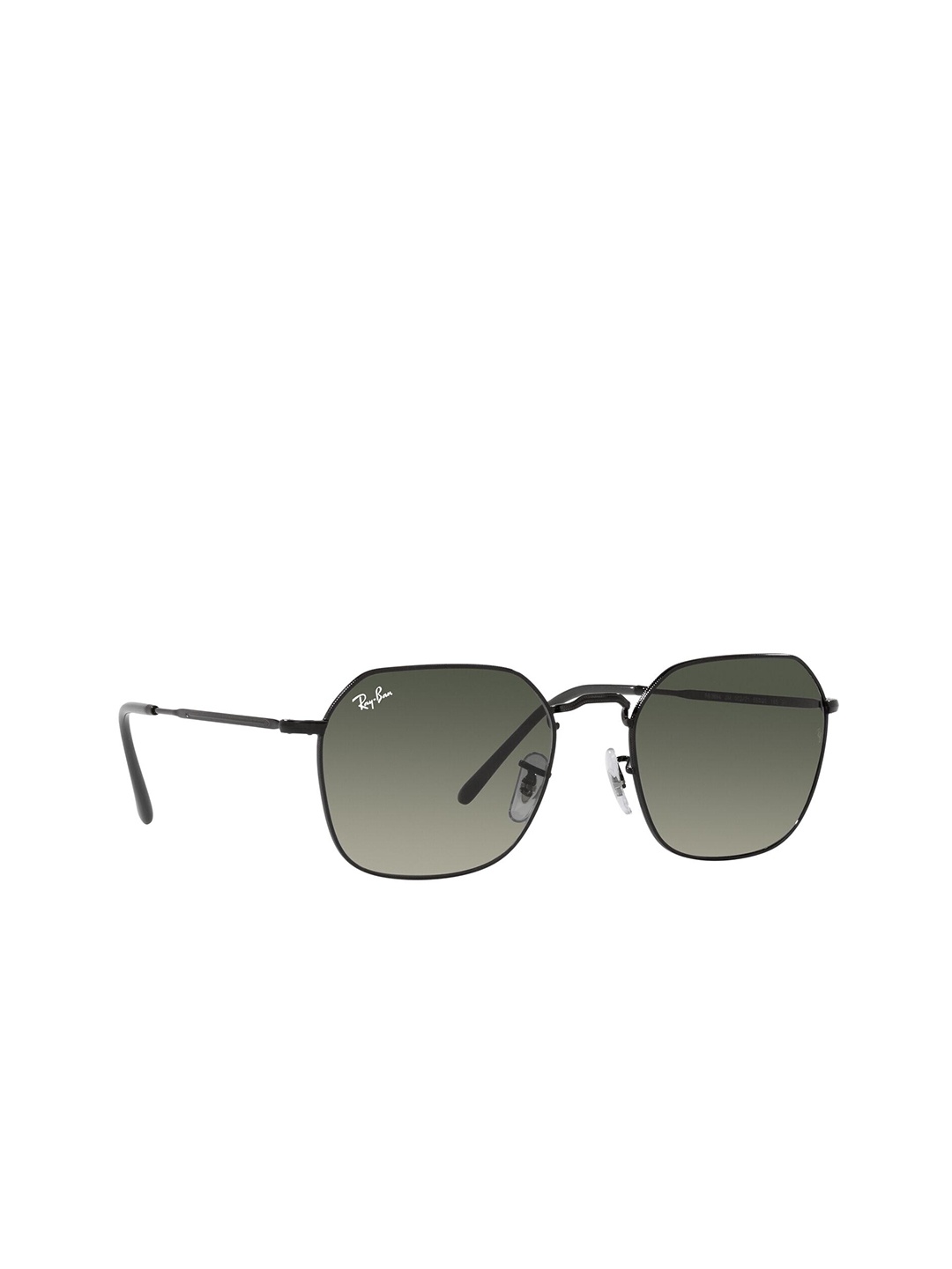 

RAY-BAN Unisex Gradient Grey Lens Irregular Sunglasses - 0RB3694002/7153, Black