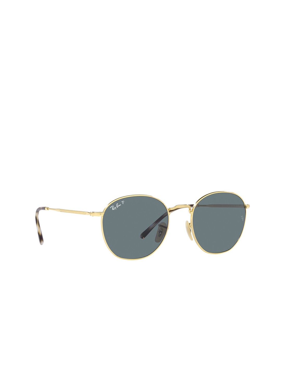 

Ray-Ban Unisex Polarized Blue Lens Irregular Sunglasses - 0RB3772001/3R54, Gold