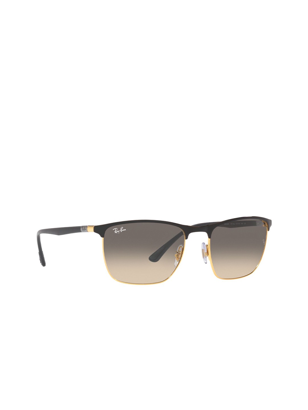 

RAY-BAN Unisex Gradient Grey Lens Square Sunglasses - 0RB3686187/3257, Black
