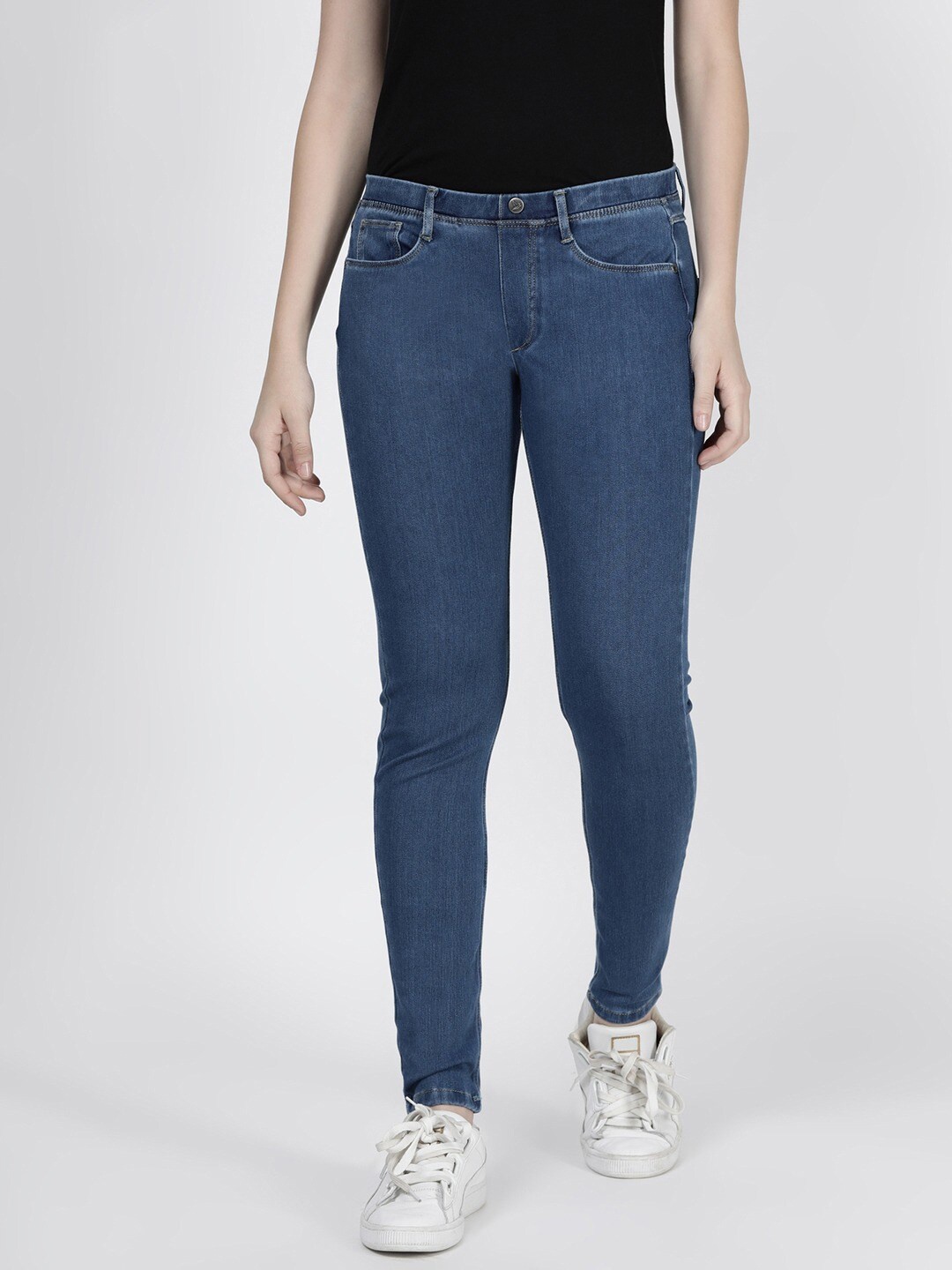 

TWIN BIRDS Women Regular Fit Denim Jeggings, Blue