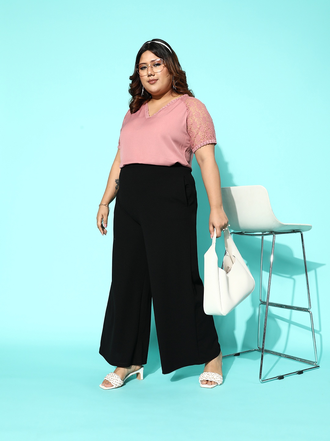 

CURVE BY KASSUALLY Plus Size Top, Pink