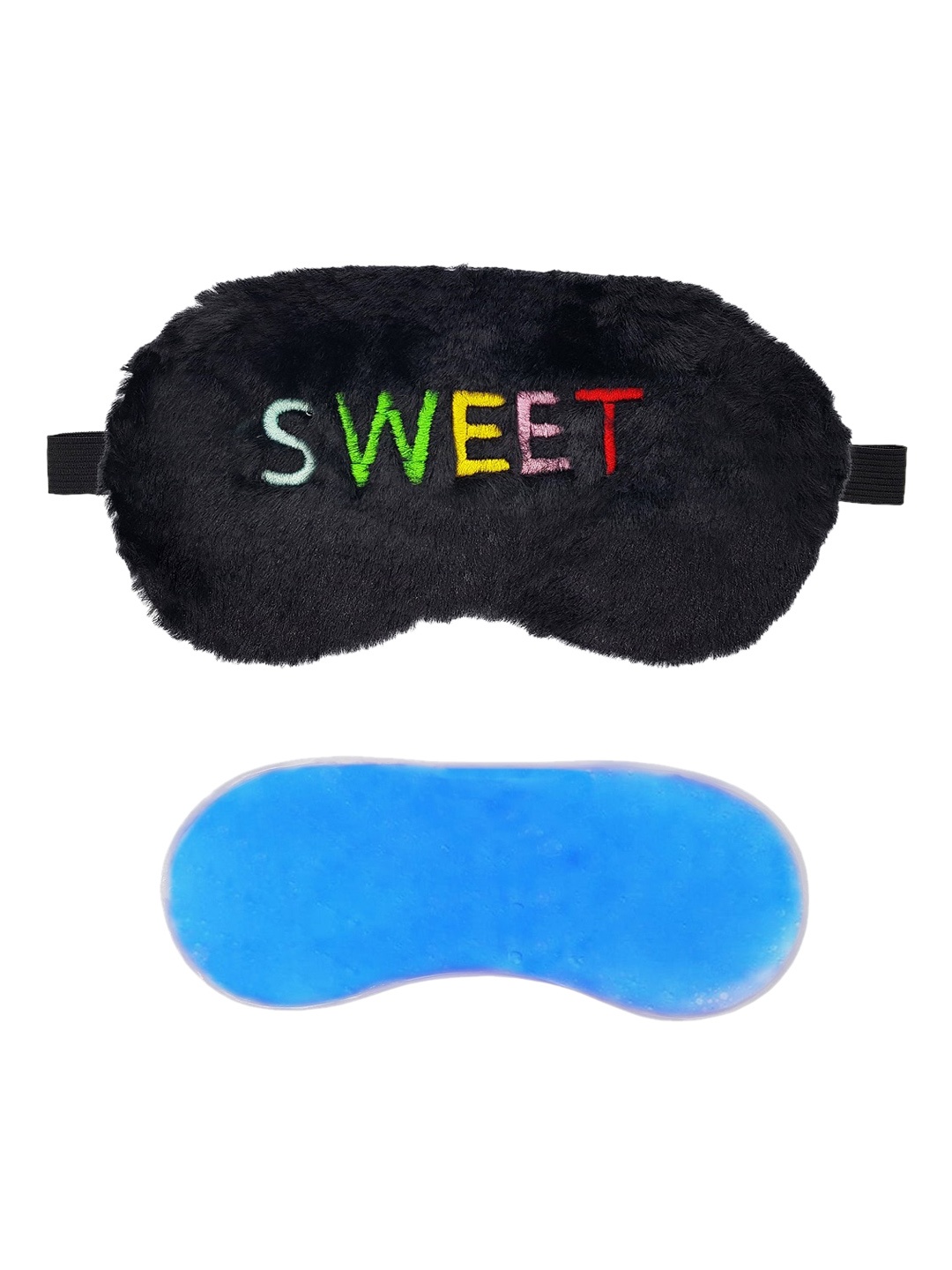 

JENNA Fur Sweet Sleeping Eye Shade Mask With Gel, Black