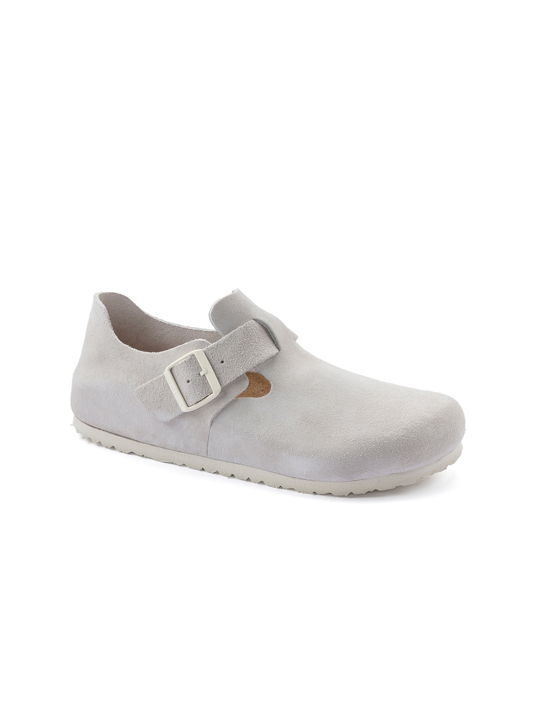 

Birkenstock London Antique White Regular Width Suede Leather Low Shoes