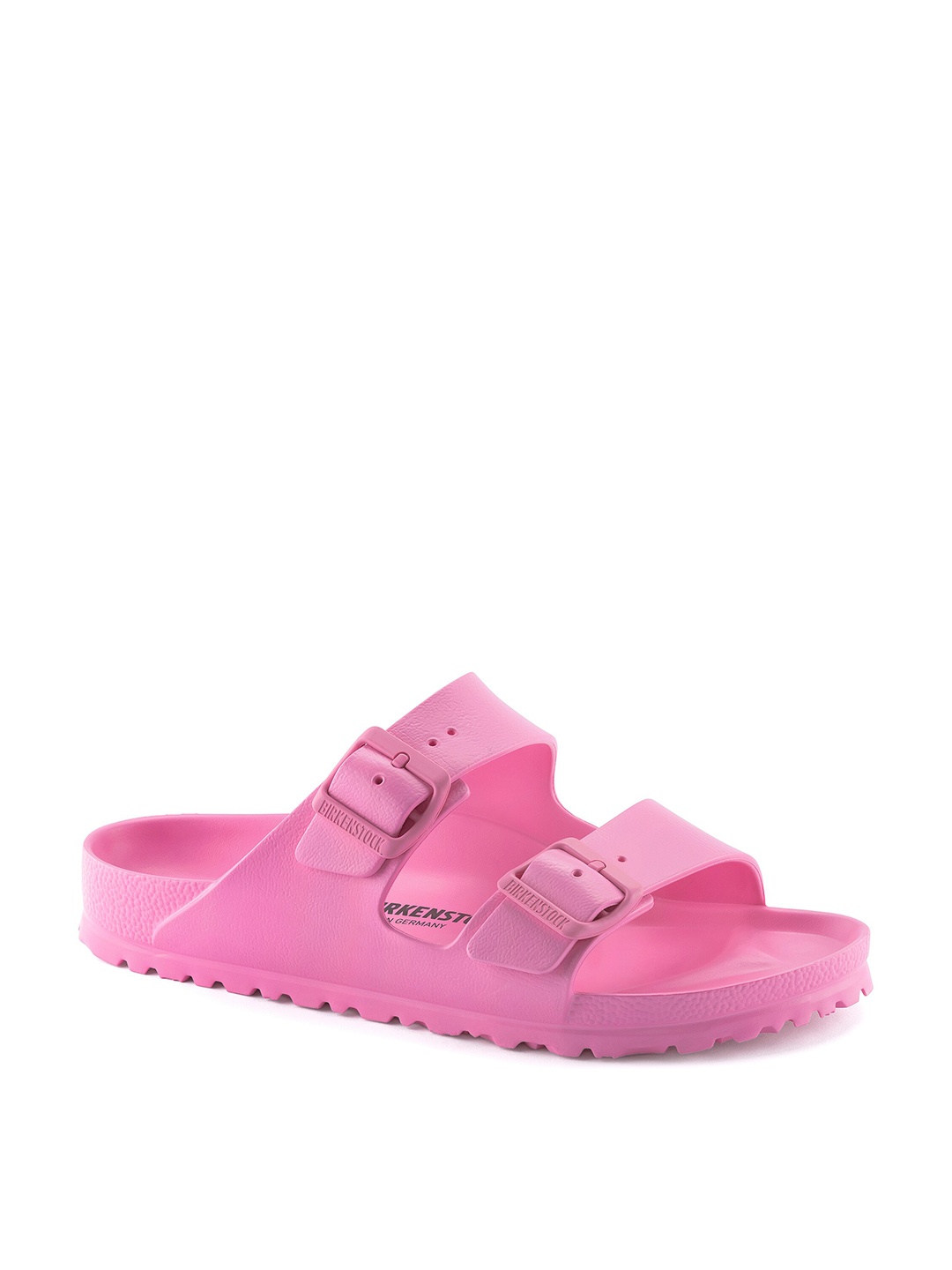

Birkenstock Arizona Essentials Narrow Width Two-Strap Sliders, Pink