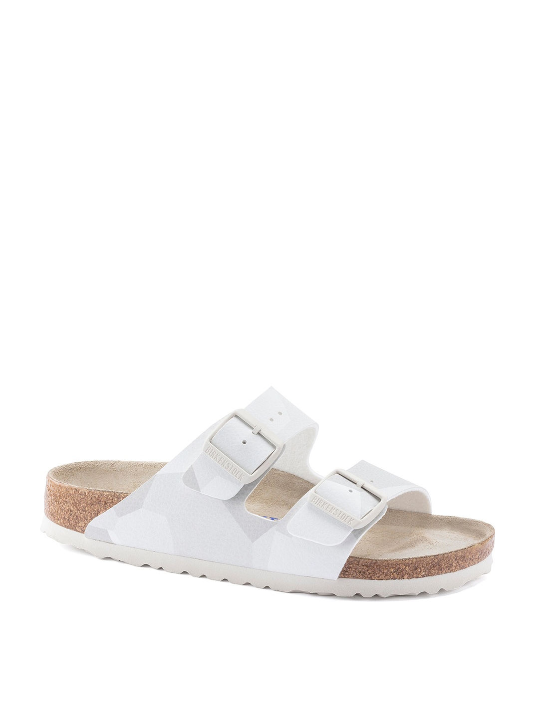 

Birkenstock Arizona Narrow Width Two-Strap Sliders, White