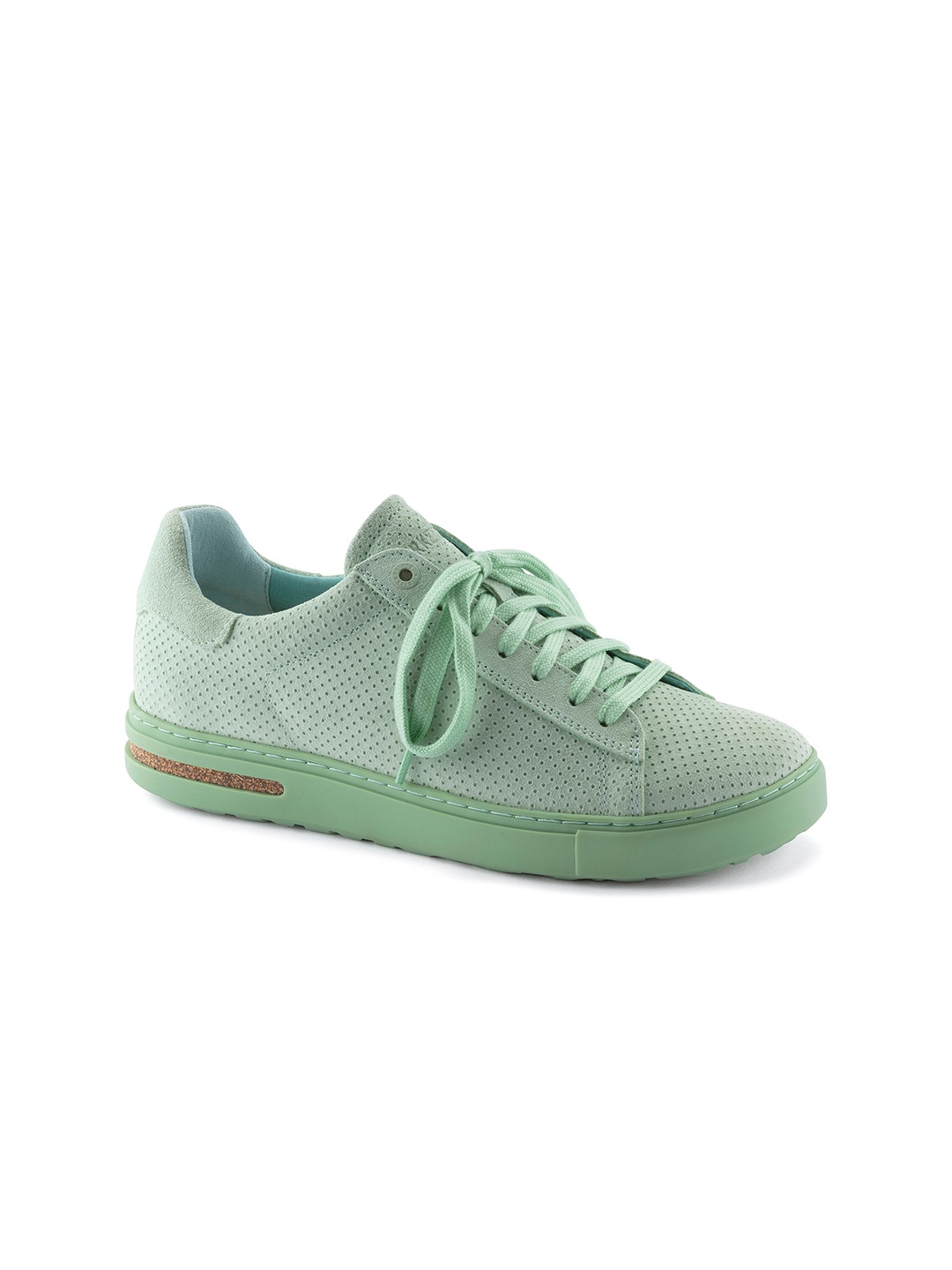 

Birkenstock Bend Low Matcha Narrow Width Suede Embossed Sneakers, Sea green