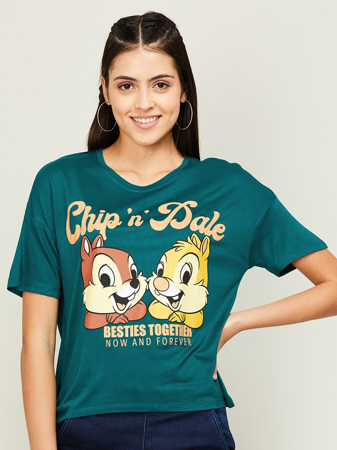 

Ginger by Lifestyle Women Printed T-shirt, Green