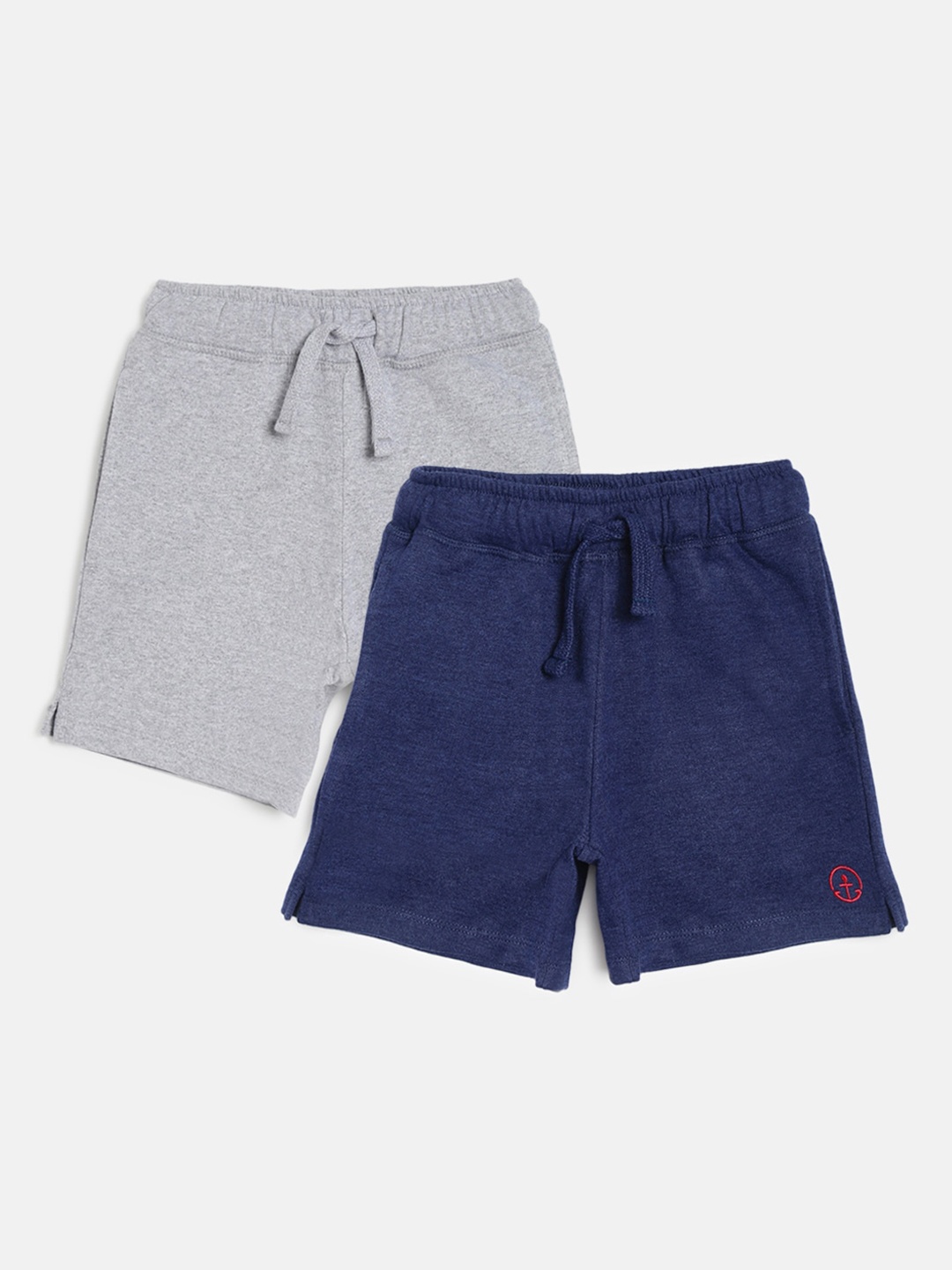

Campana Girls Pack of 2 Shorts, Grey melange