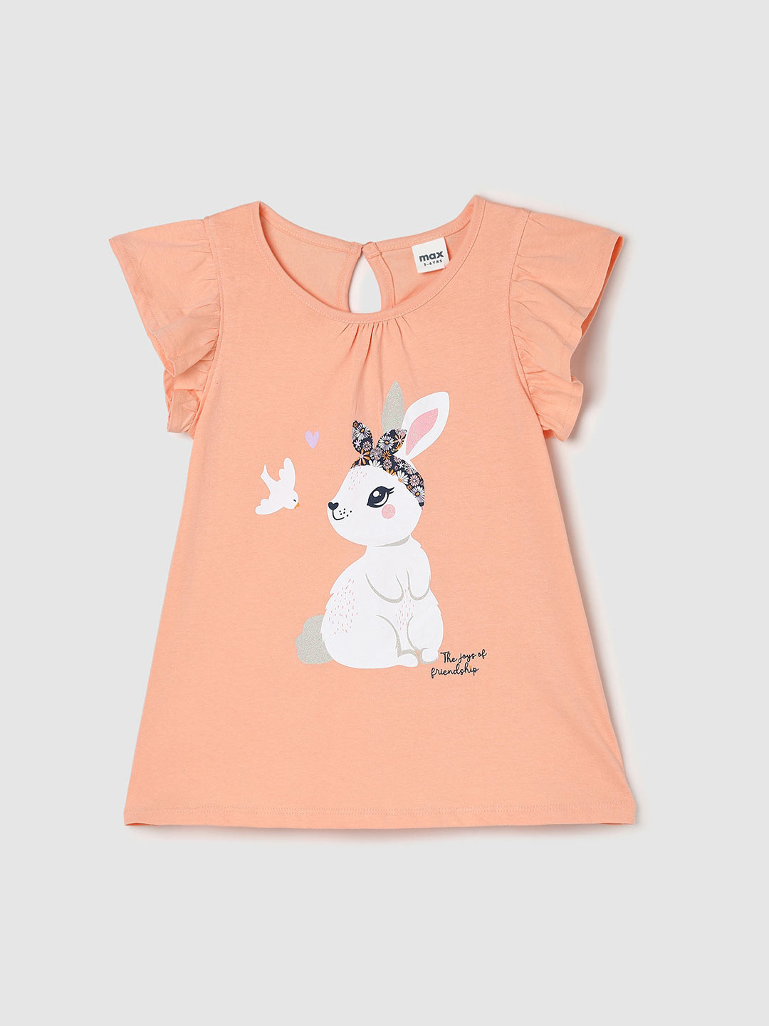 

max Graphic Print Top, Orange