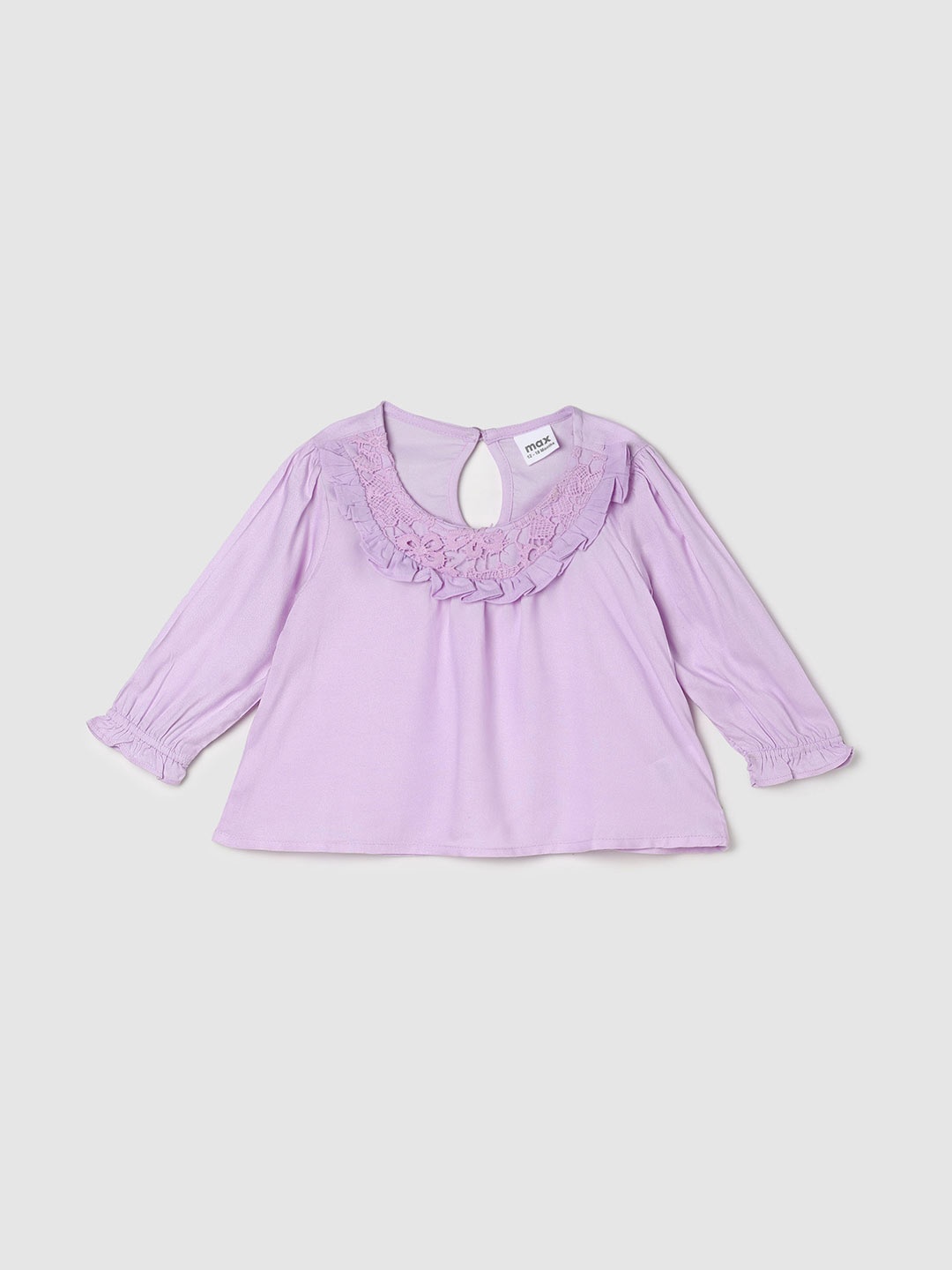 

max Girls Laced Ruffles Top, Lavender