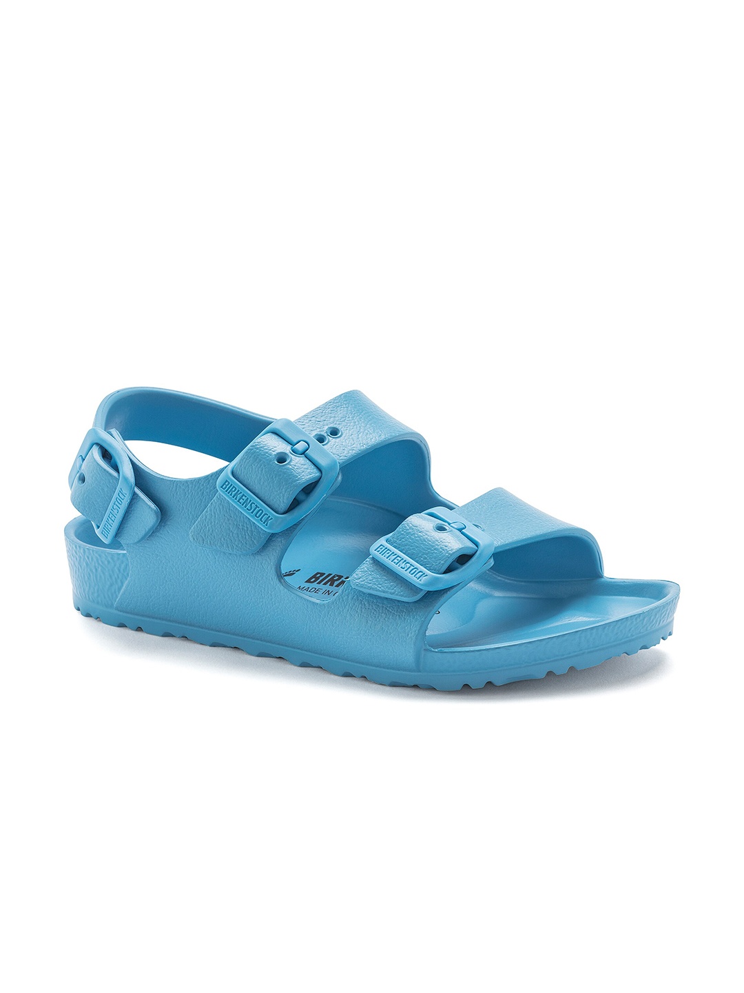 

Birkenstock Boys Milano Two-Strap Narrow Width Comfort Sandals, Blue