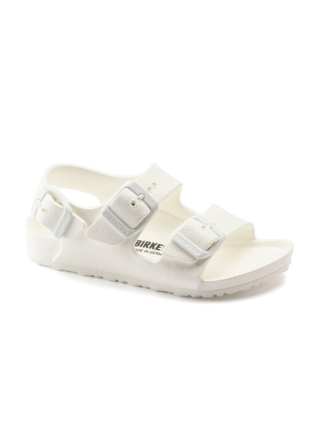 

Birkenstock Milano Boys Narrow Width Two-Strap Comfort Sandals, White