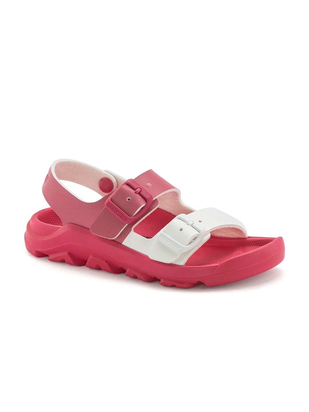 

Birkenstock Boys Colourblocked Narrow Width Ankle Strap Comfort Sandals, Pink