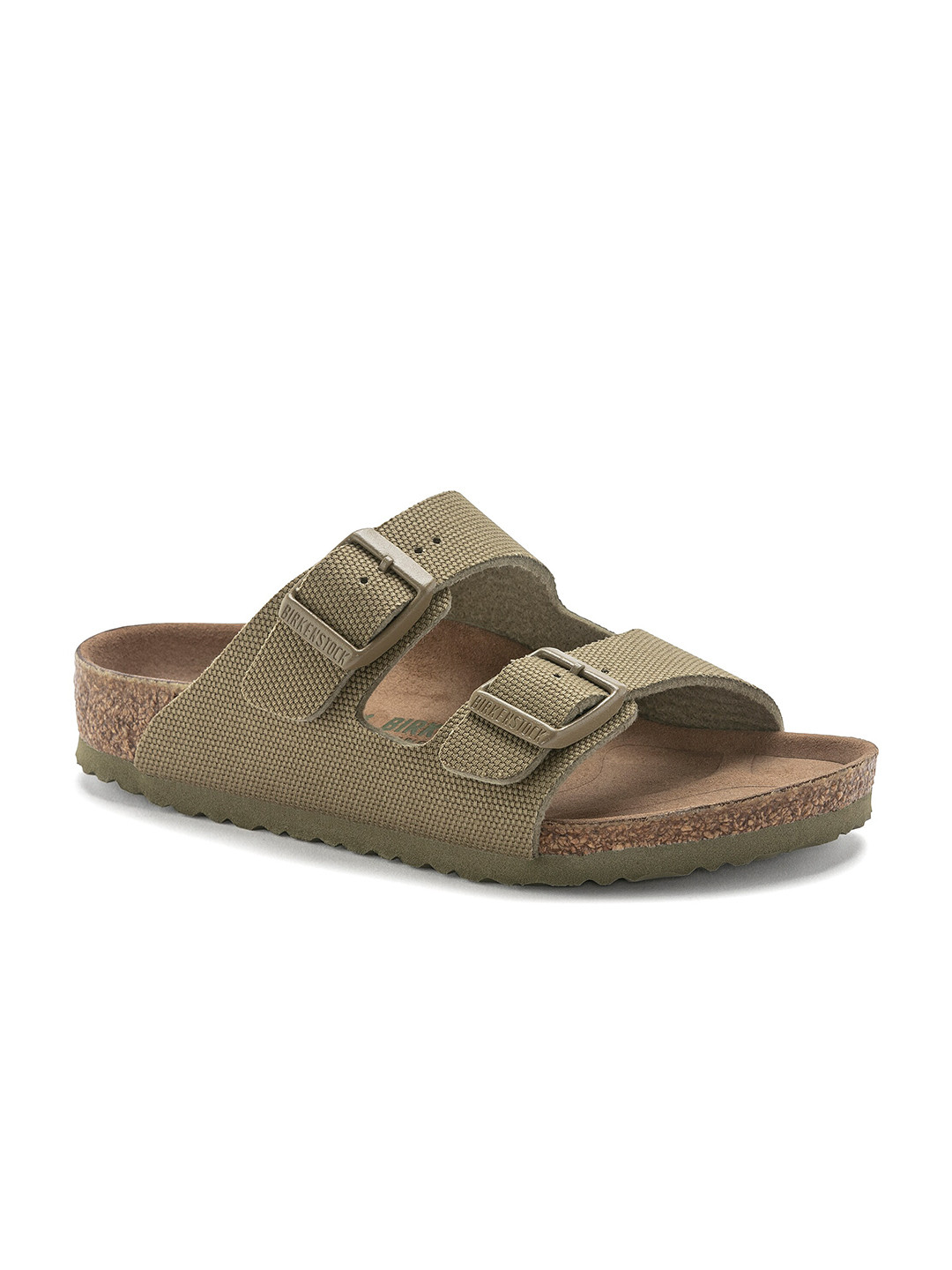 

Birkenstock Boys Textured Narrow Width Two-Strap Comfort Sandals, Khaki