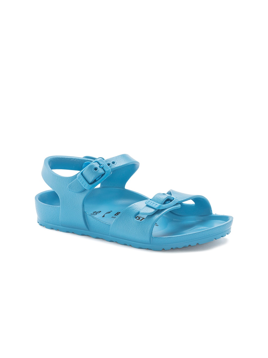 

Birkenstock Girls Narrow Width Two-Strap Flats, Blue