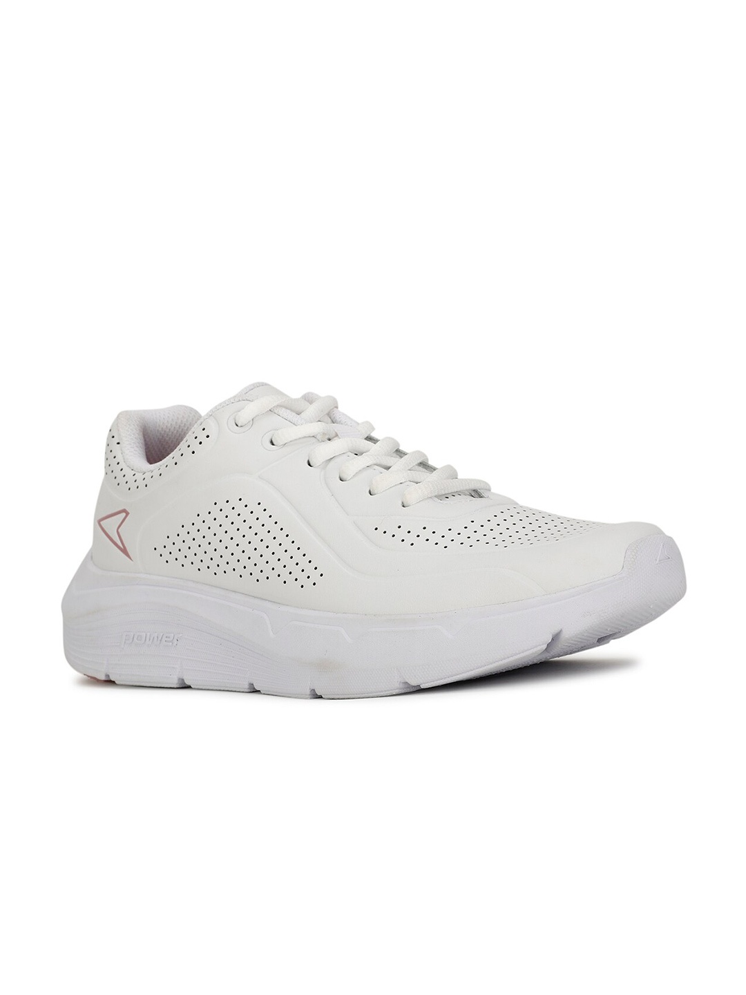 

Power Women Lace-Ups Running Non-Marking Sports Shoes, White