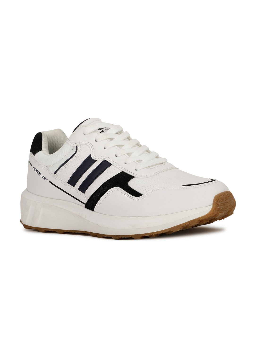 

North Star Men Colourblocked Sneakers, White