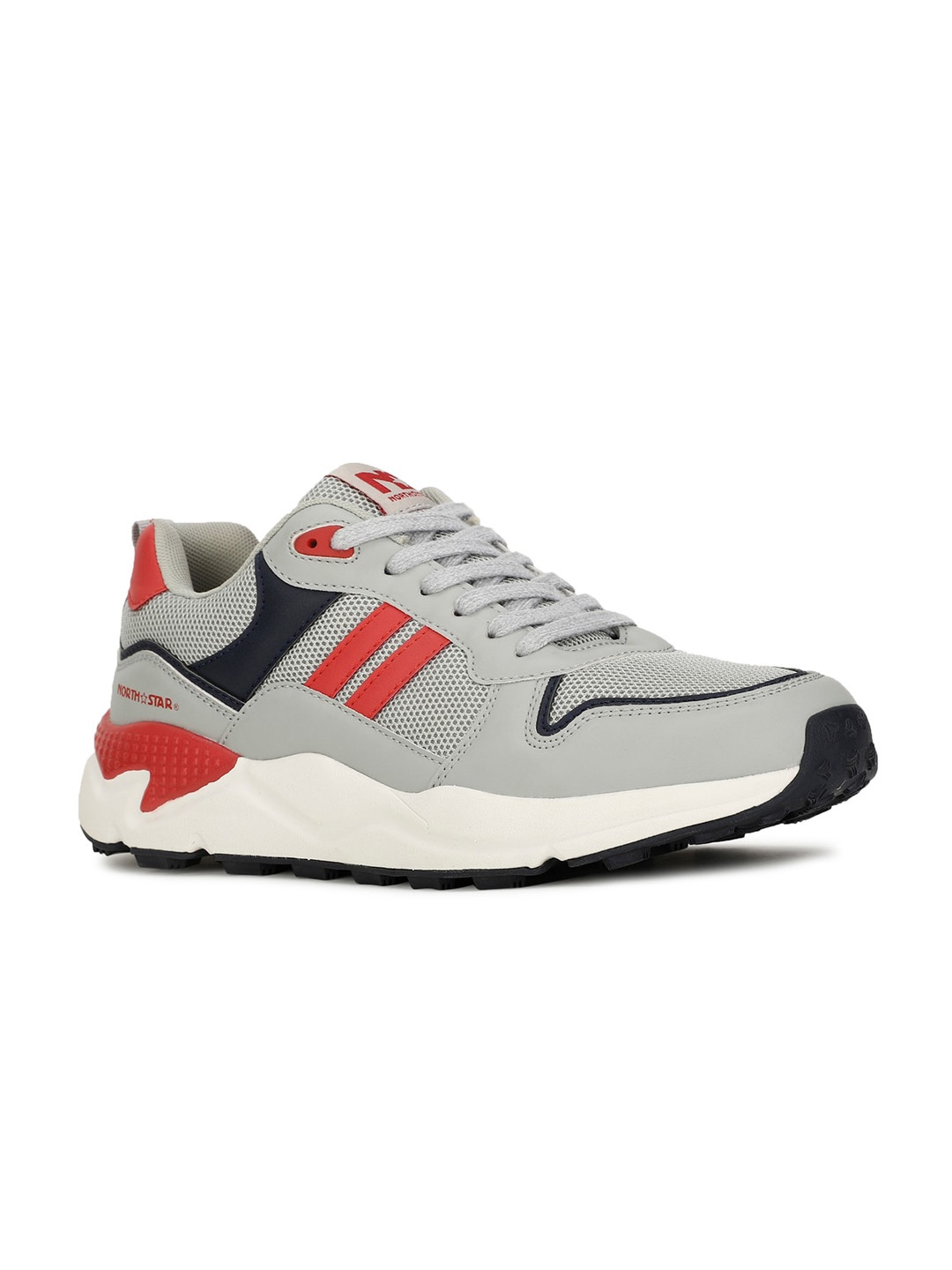 

North Star Men Colourblocked Sneakers, Grey