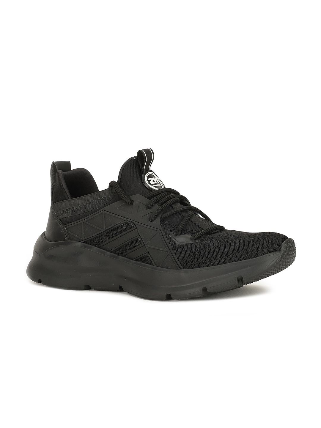 

North Star Men Woven Design Sneakers, Black