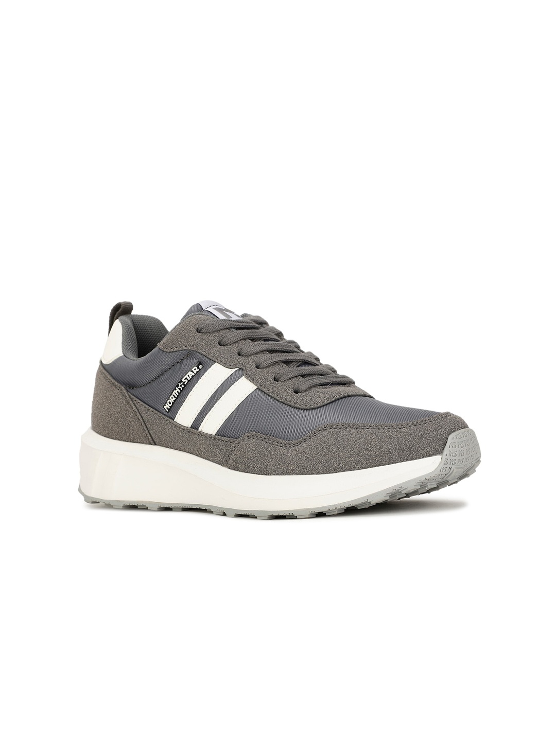 

North Star Women Colourblocked PU Sneakers, Grey