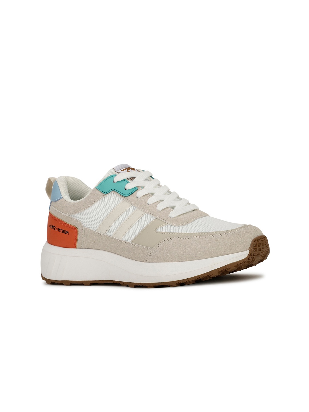 

North Star Women Colourblocked PU Sneakers, White